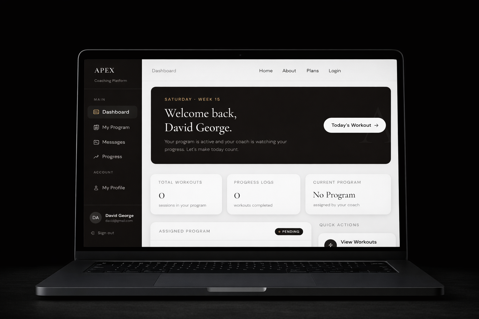APEX pricing page