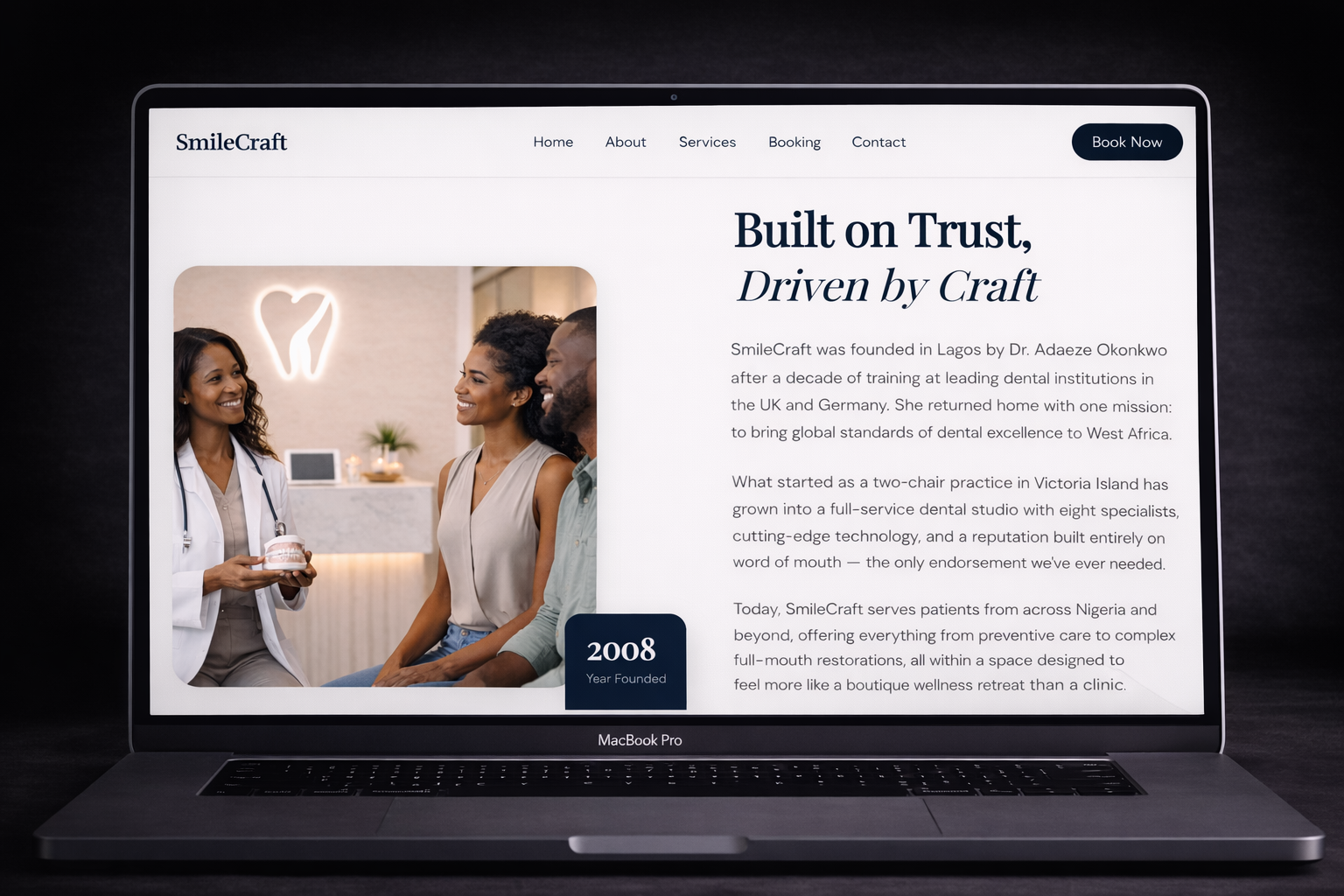 SmileCraft treatment or booking page